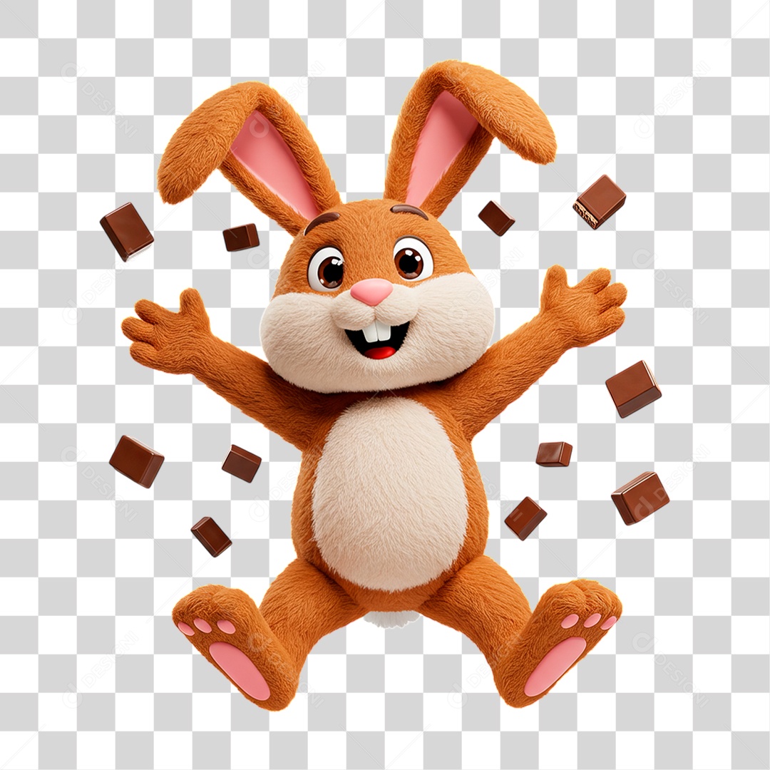 Coelho da Páscoa PNG Transparente