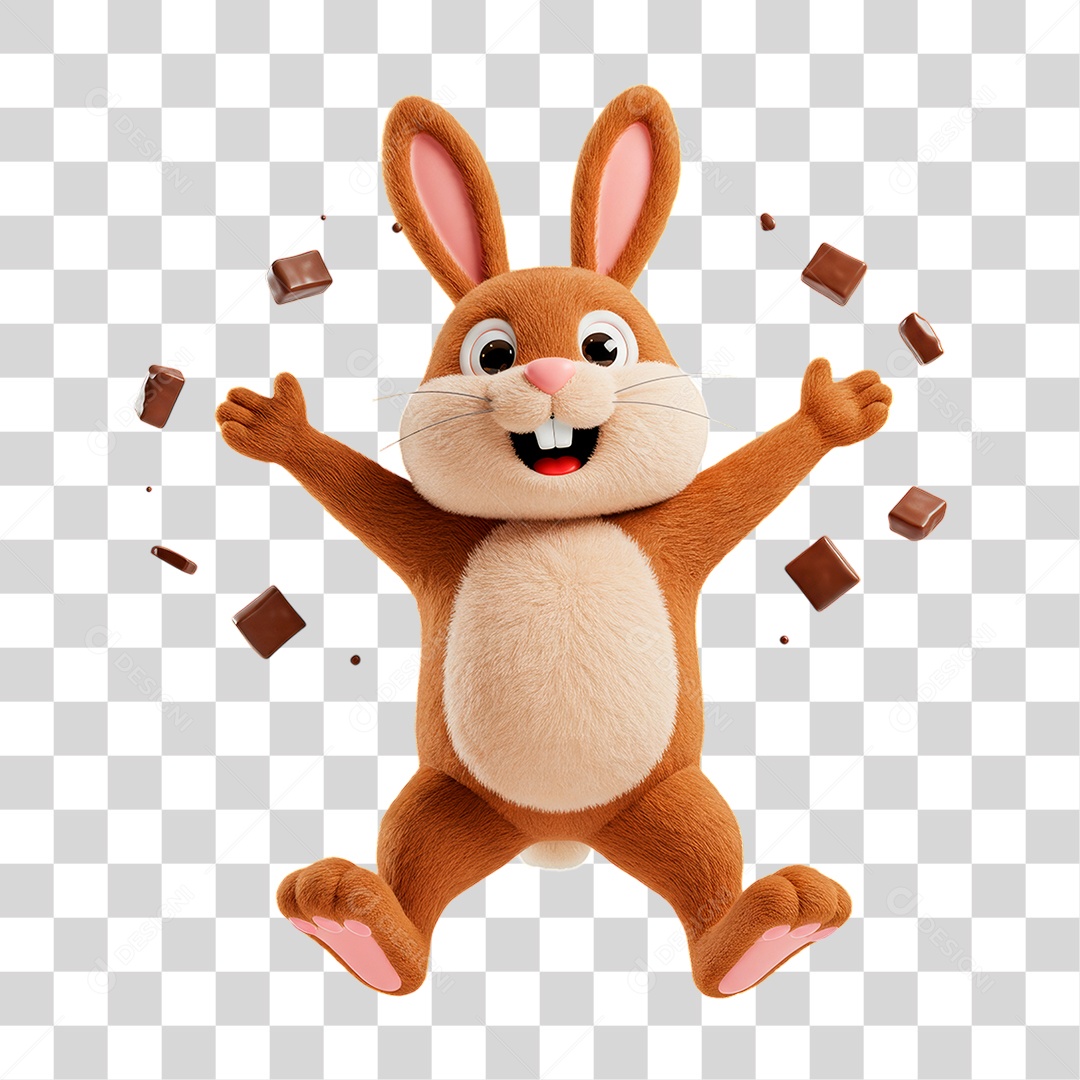 Coelho da Páscoa PNG Transparente