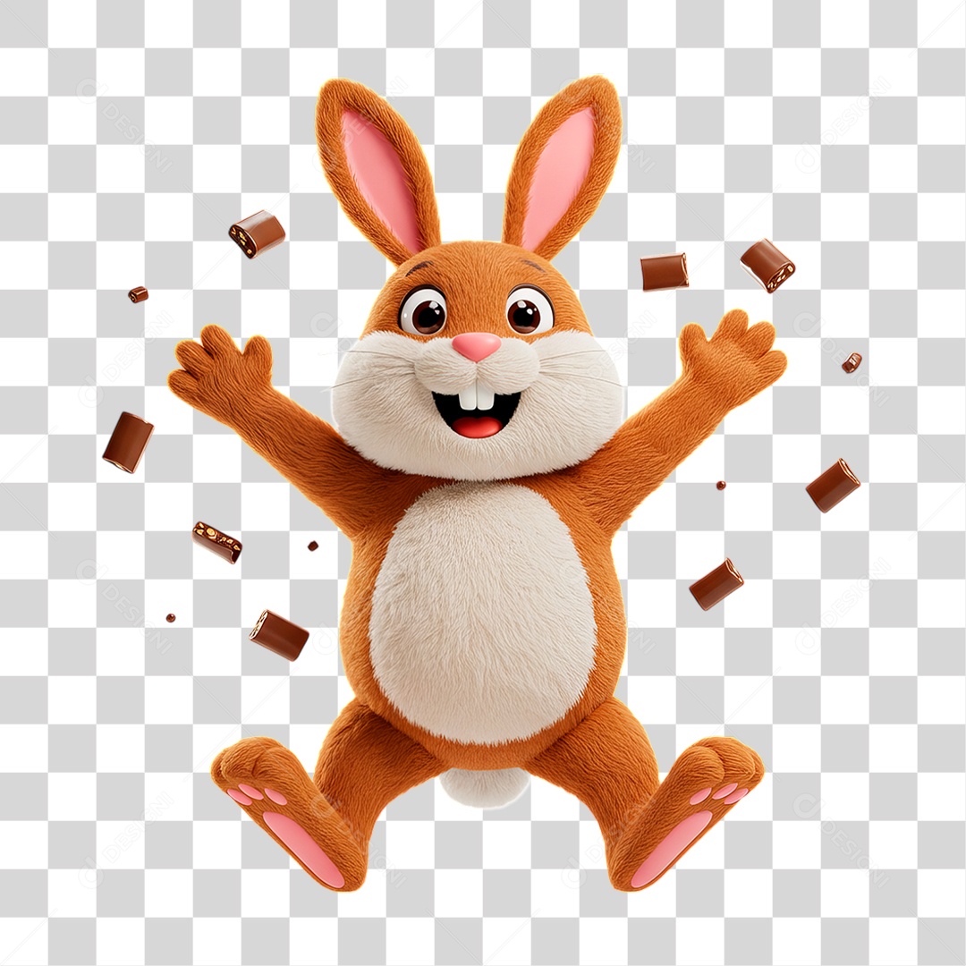 Coelho da Páscoa PNG Transparente