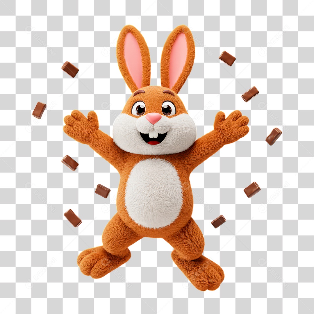 Coelho da Páscoa PNG Transparente