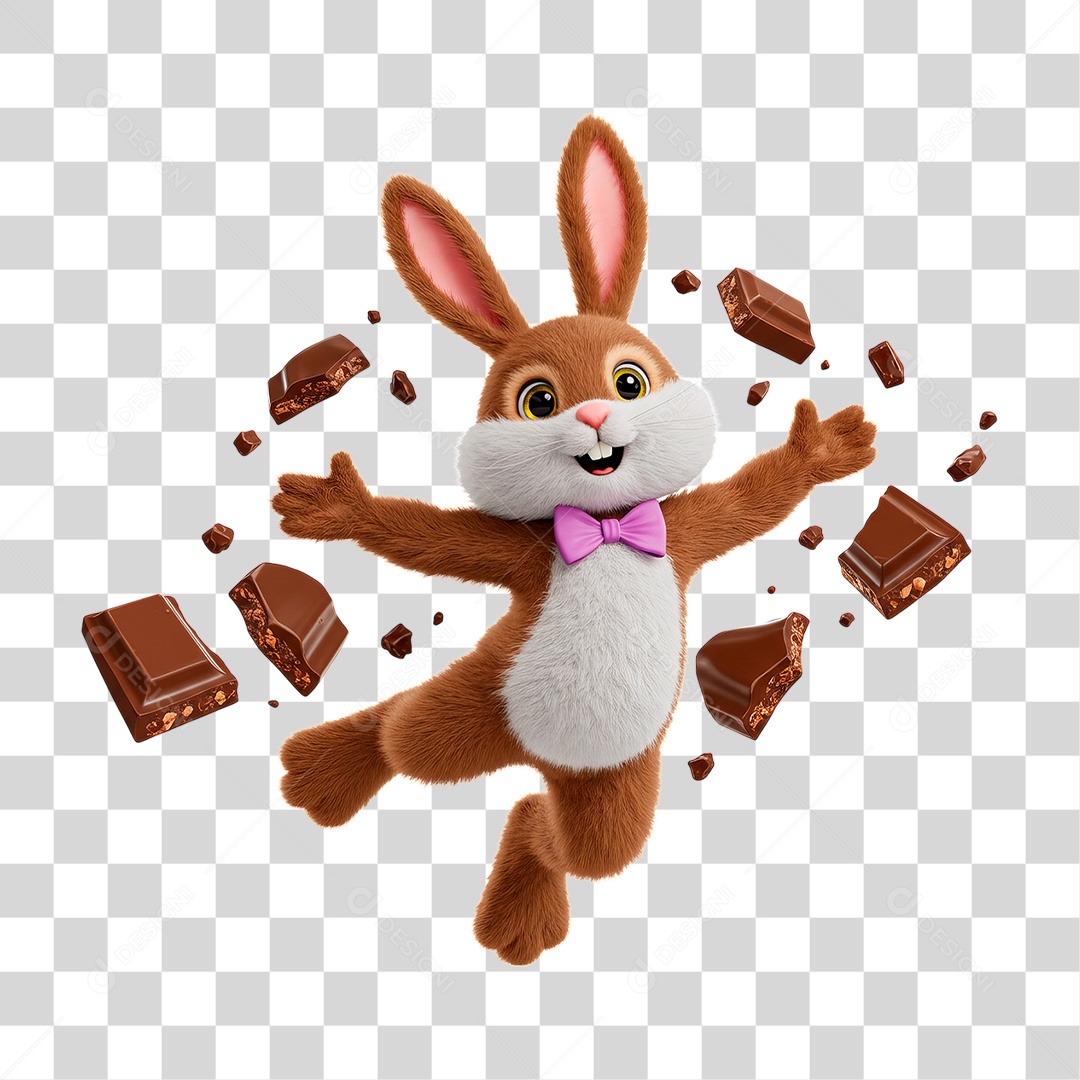 Coelho da Páscoa PNG Transparente