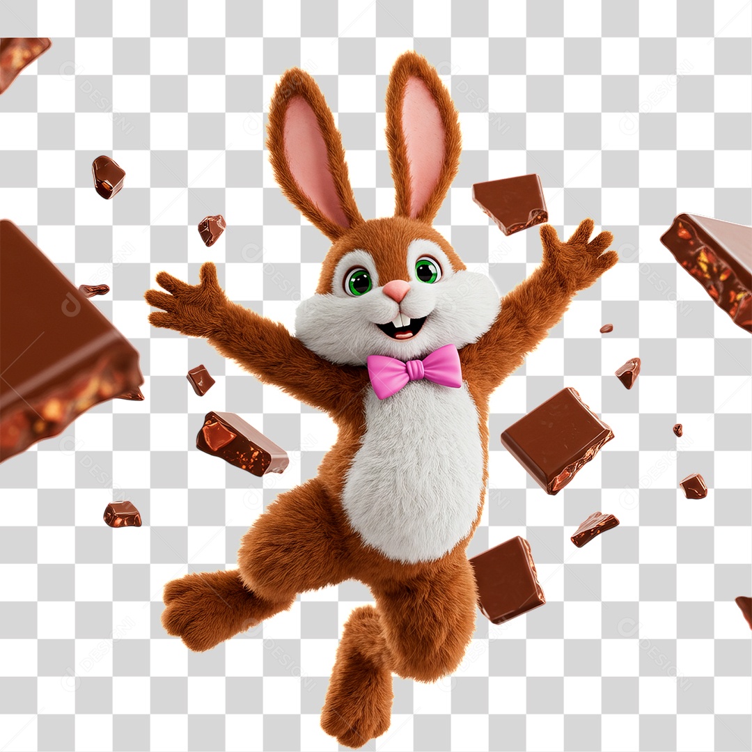 Coelho da Páscoa PNG Transparente