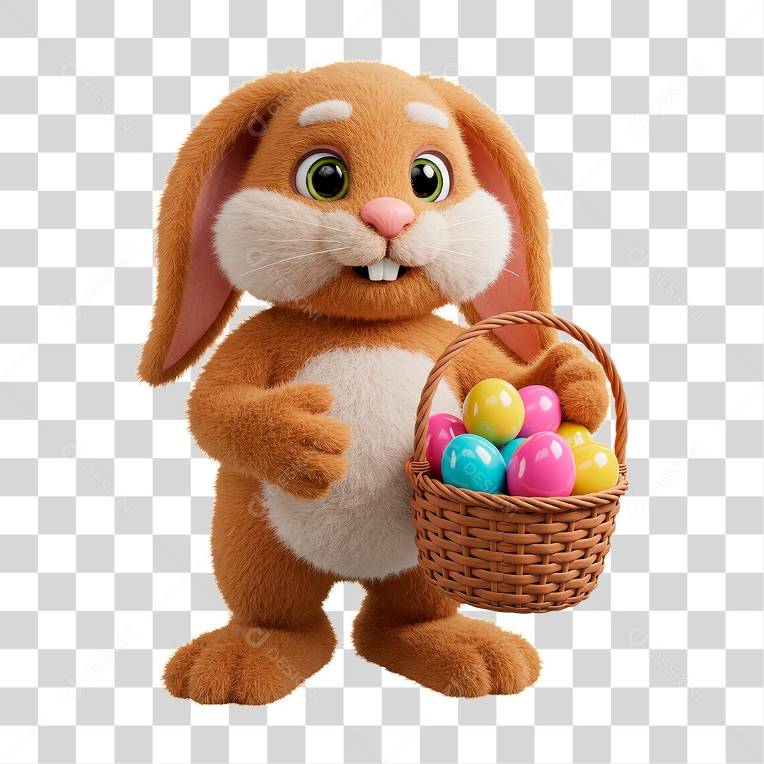 Coelho da Páscoa PNG Transparente