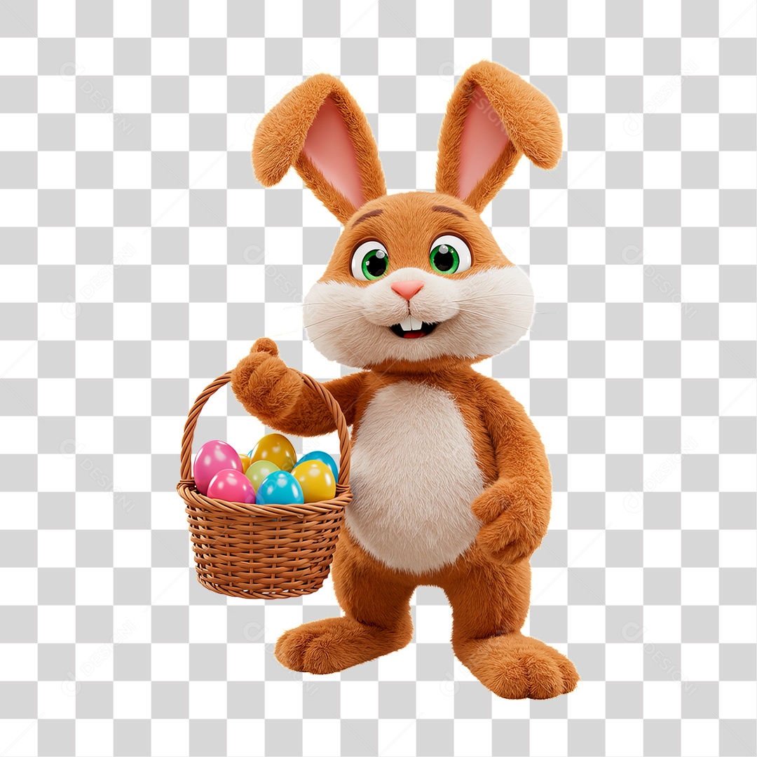 Coelho da Páscoa PNG Transparente
