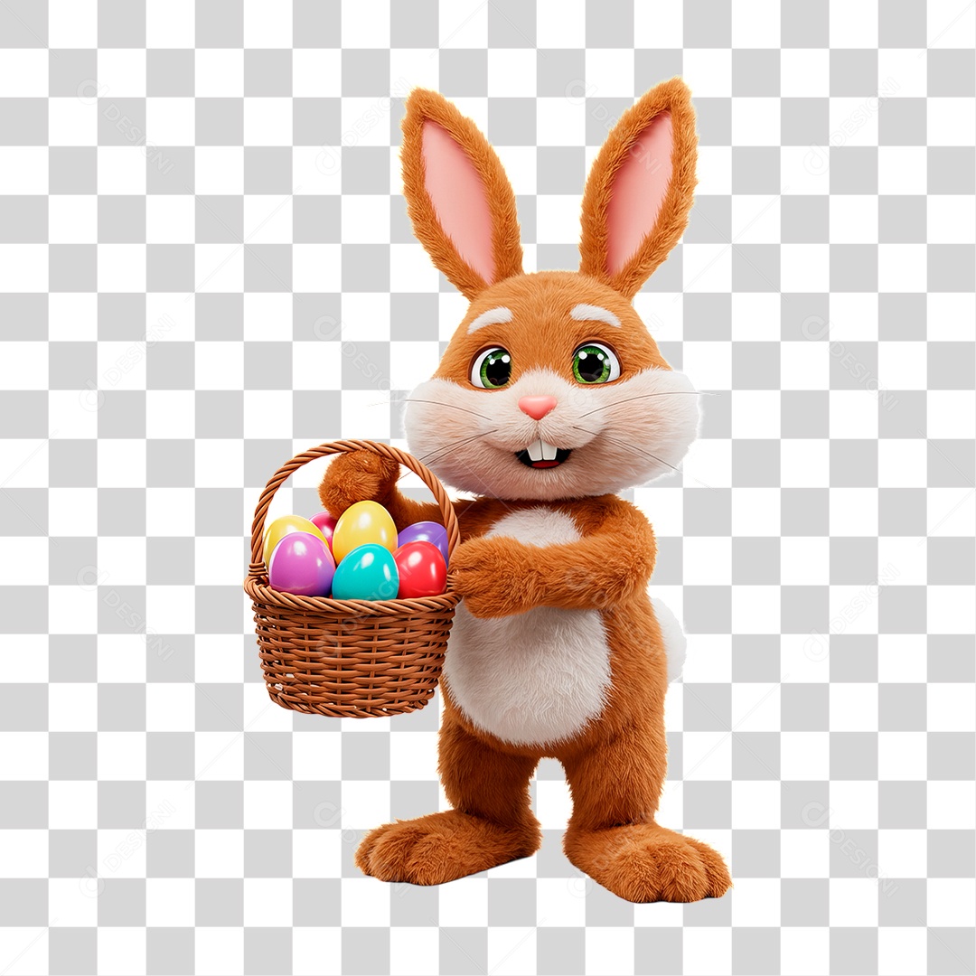 Coelho da Páscoa PNG Transparente
