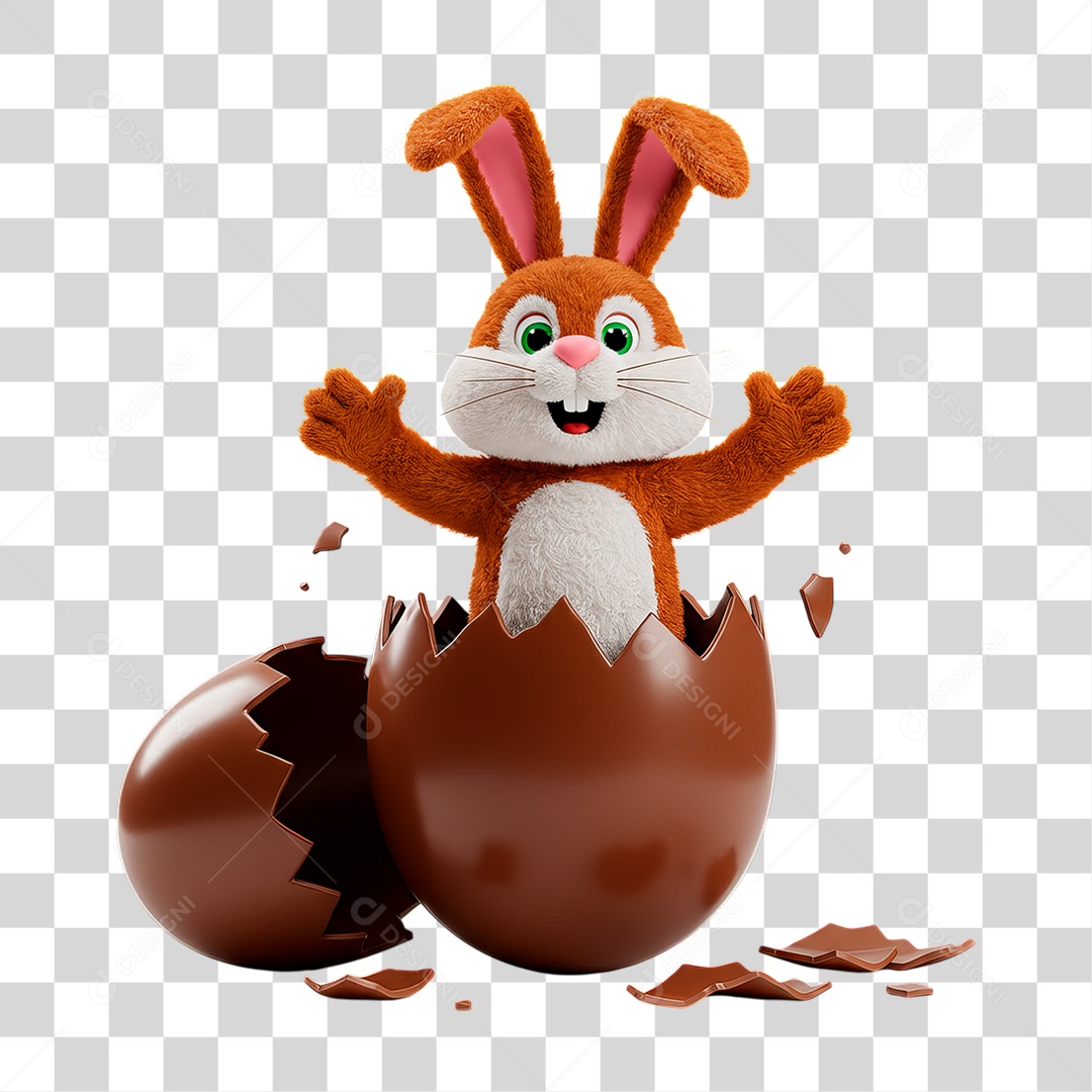 Coelho da Páscoa PNG Transparente