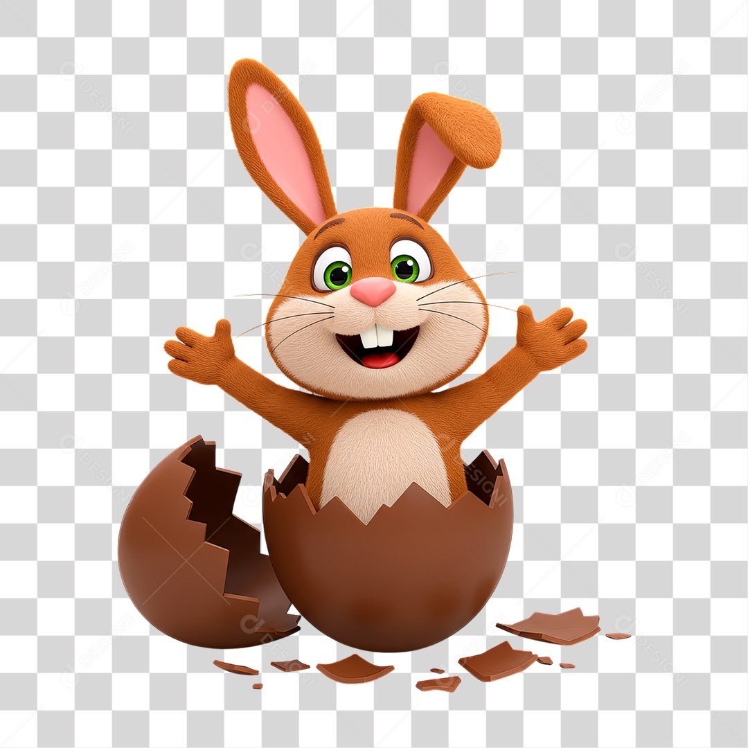 Coelho da Páscoa PNG Transparente