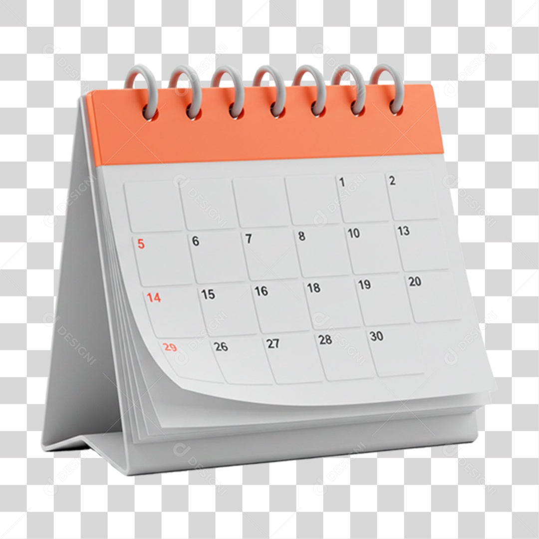Calendário PNG Transparente