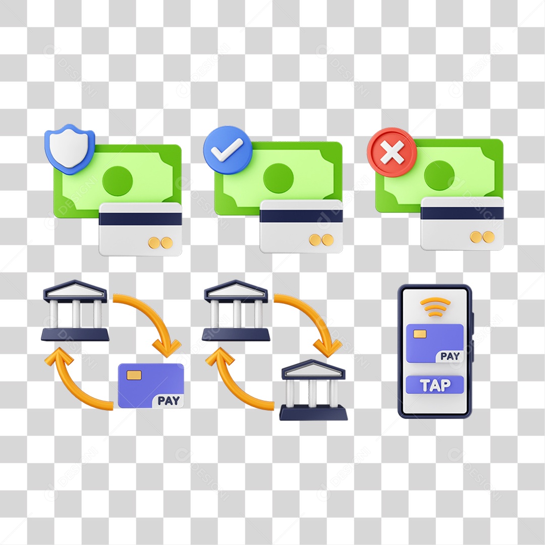 Elemento 3D Ícones Computador Compras Online PNG Transparente