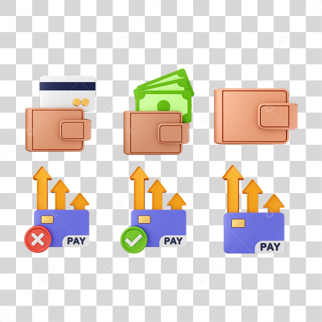 Elemento 3D Ícones Computador Compras Online PNG Transparente