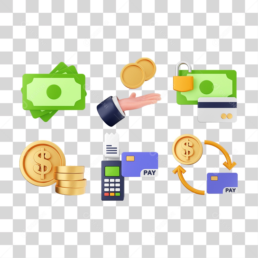 Elemento 3D Ícones Computador Arquivos PNG Transparente