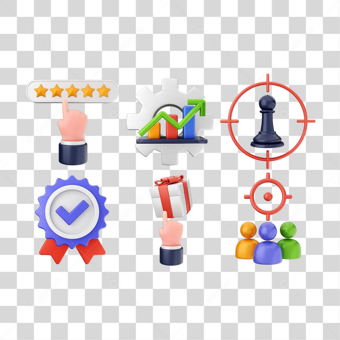 Elemento 3D Ícones Computador Arquivos PNG Transparente