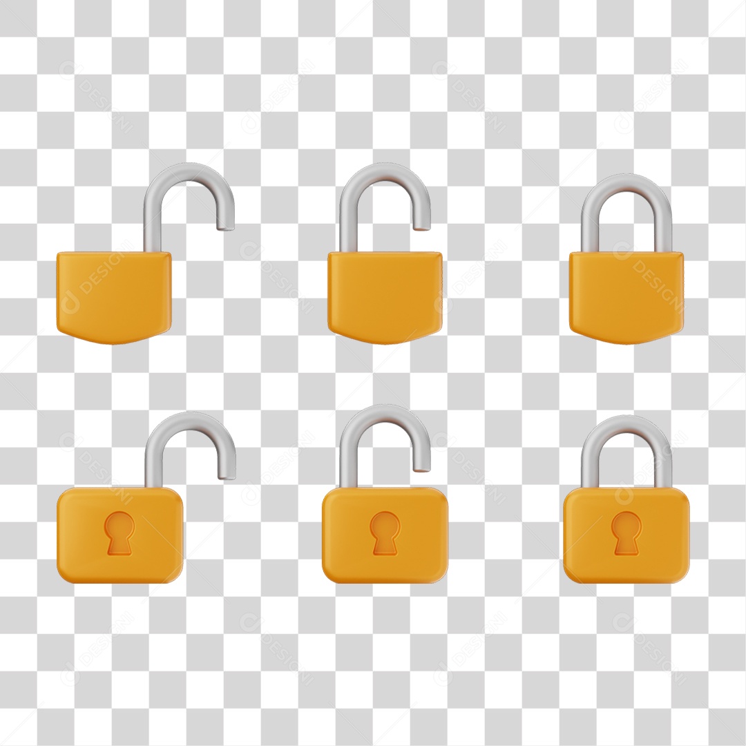 Ícones Cadeados Chaves PNG Transparente