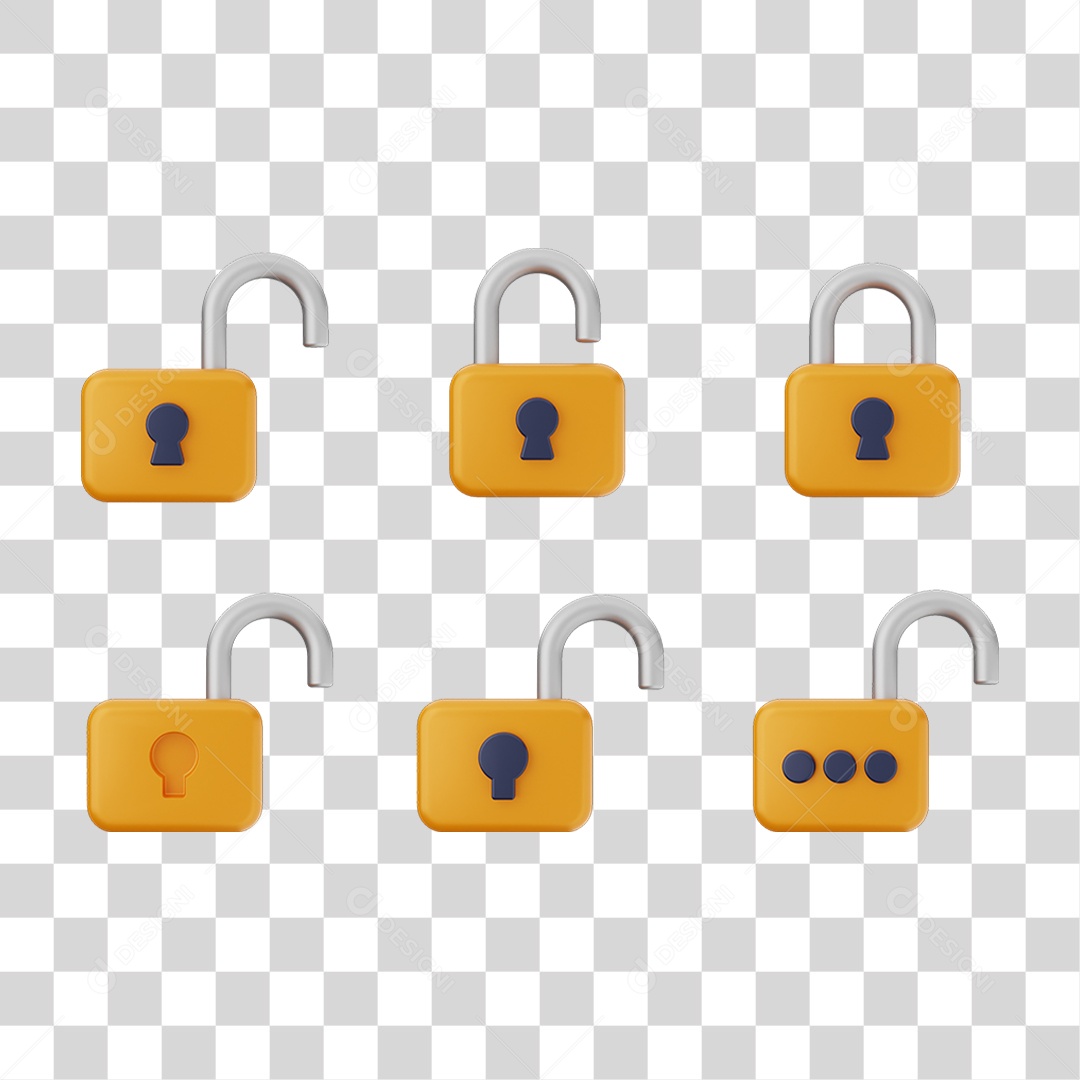 Ícones Cadeados Chaves PNG Transparente