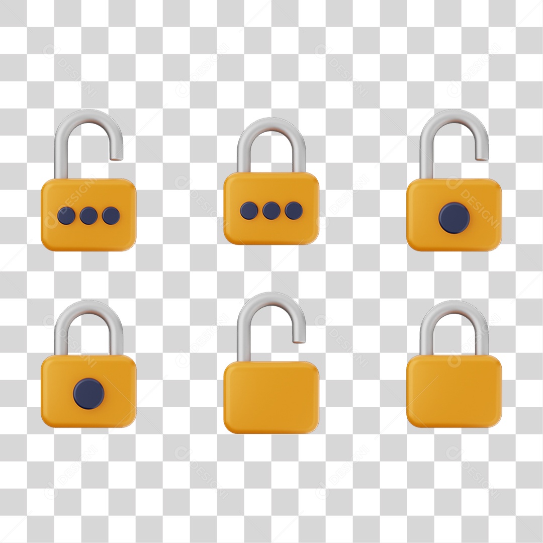 Ícones Cadeados Chaves PNG Transparente