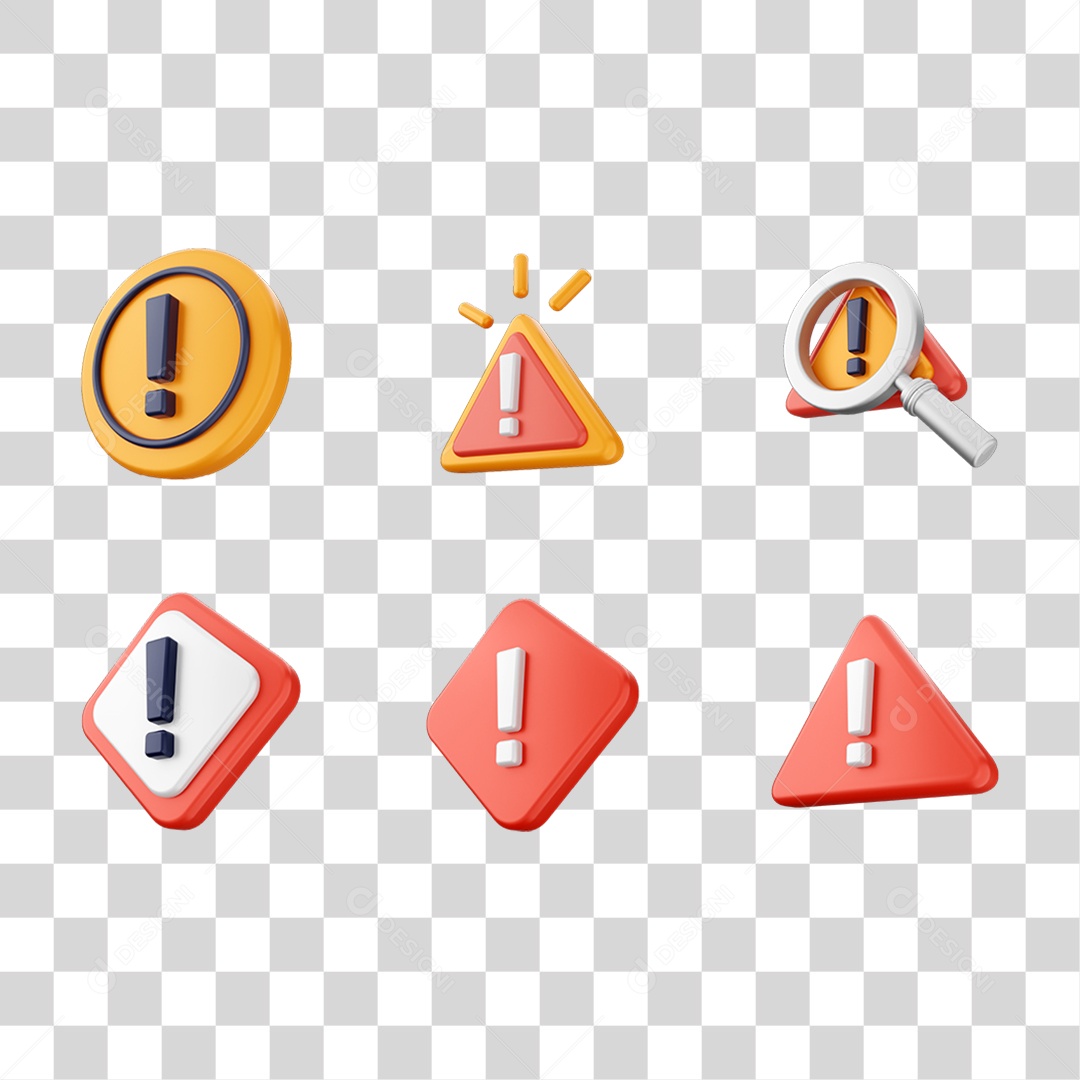 Ícones Alerta Perigo Símbolo PNG Transparente