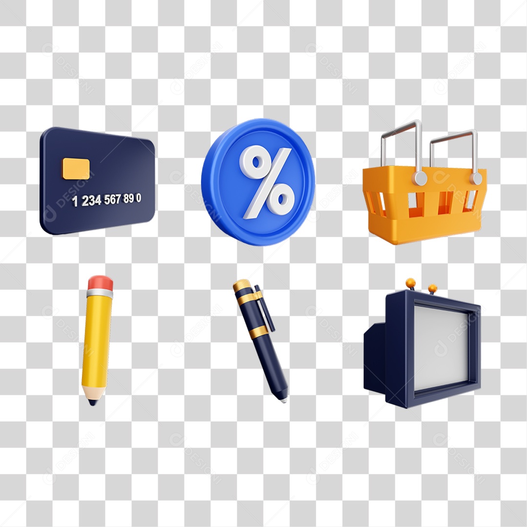 Pacotes de Ícones Aleatórios PNG Transparente