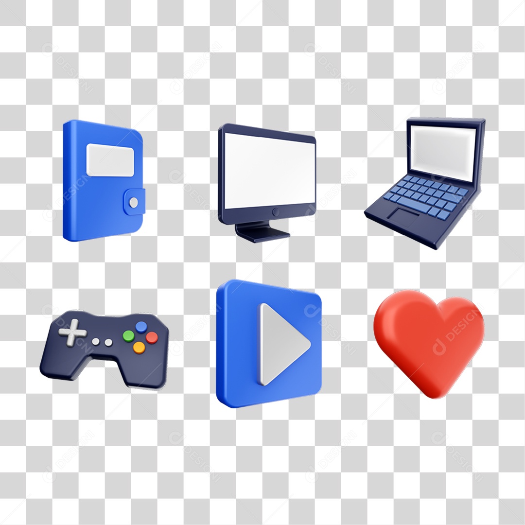 Pacotes de Ícones Aleatórios PNG Transparente