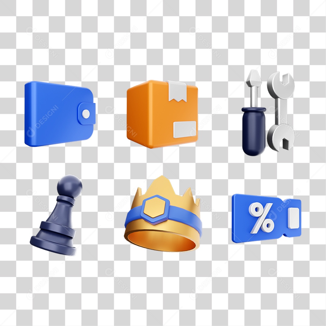 Pacotes de Ícones Aleatórios PNG Transparente