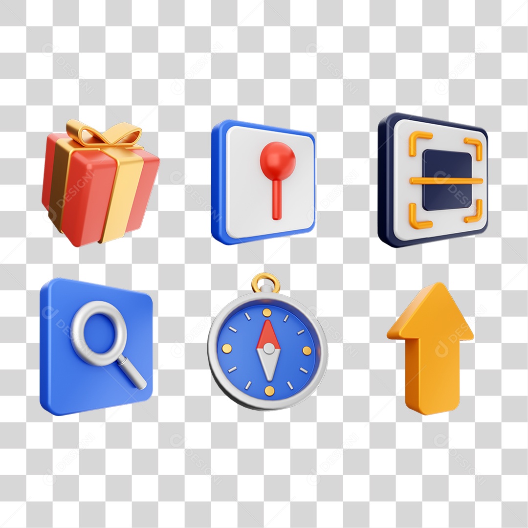 Pacotes de Ícones Aleatórios PNG Transparente