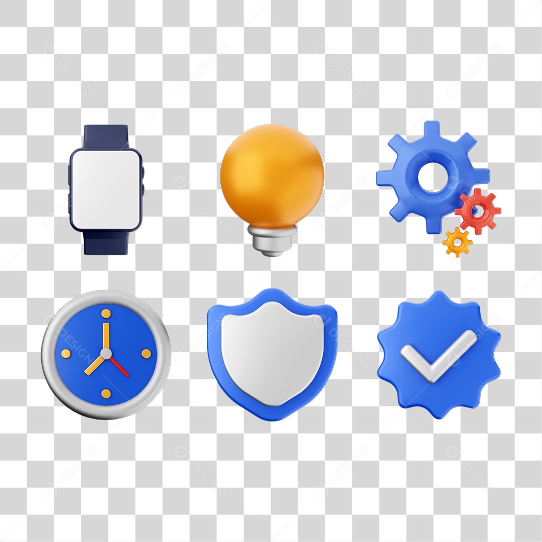 Pacotes de Ícones Aleatórios PNG Transparente