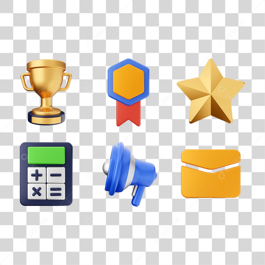 Pacotes de Ícones Aleatórios PNG Transparente