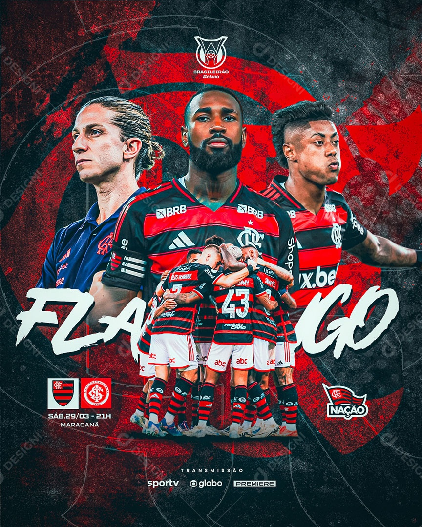 Feed Flyer Jogo De Futebol Social Media PSD Editável