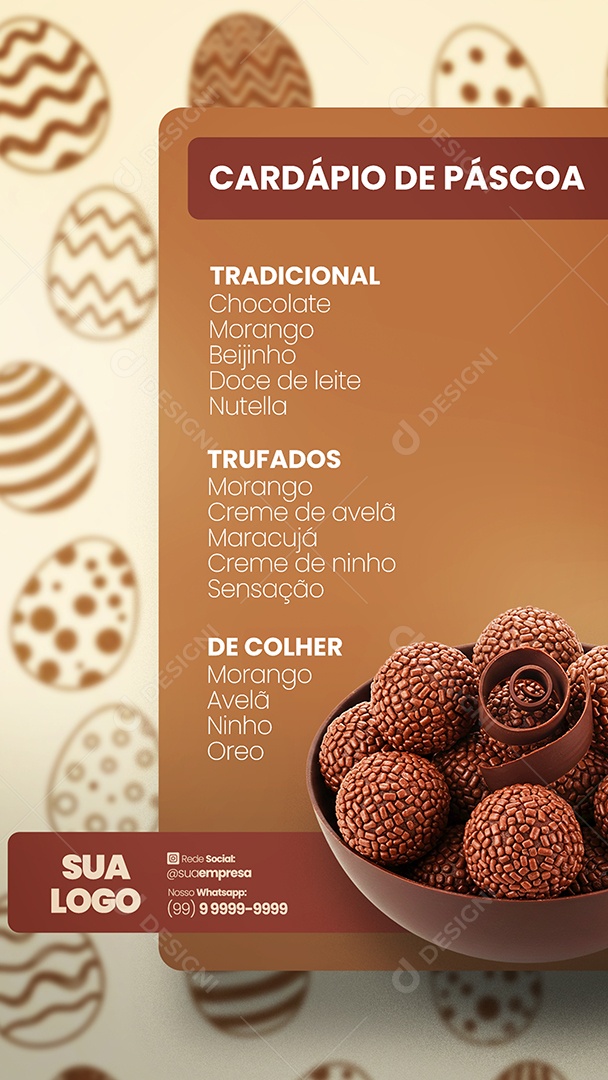 Story Oferta de Páscoa Social Media PSD Editável