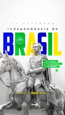 Story Dia da Independência do Brasil 07 de Setembro Social Media PSD Editável
