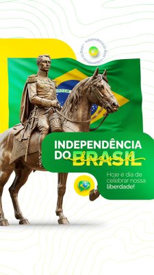 Story Dia da Independência do Brasil 07 de Setembro Social Media PSD Editável
