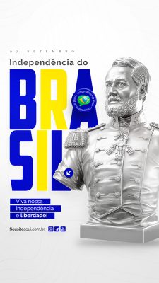 Story Dia da Independência do Brasil 07 de Setembro Social Media PSD Editável