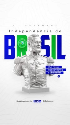 Story Dia da Independência do Brasil 07 de Setembro Social Media PSD Editável