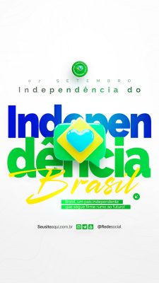 Story Dia da Independência do Brasil 07 de Setembro Social Media PSD Editável