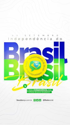 Story Dia da Independência do Brasil 07 de Setembro Social Media PSD Editável