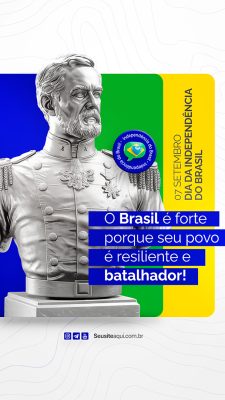 Story Dia da Independência do Brasil 07 de Setembro Social Media PSD Editável