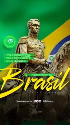 Story Dia da Independência do Brasil 07 de Setembro Social Media PSD Editável