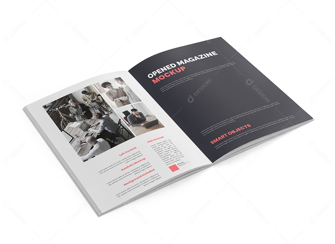 Mockup Revista PSD Editável