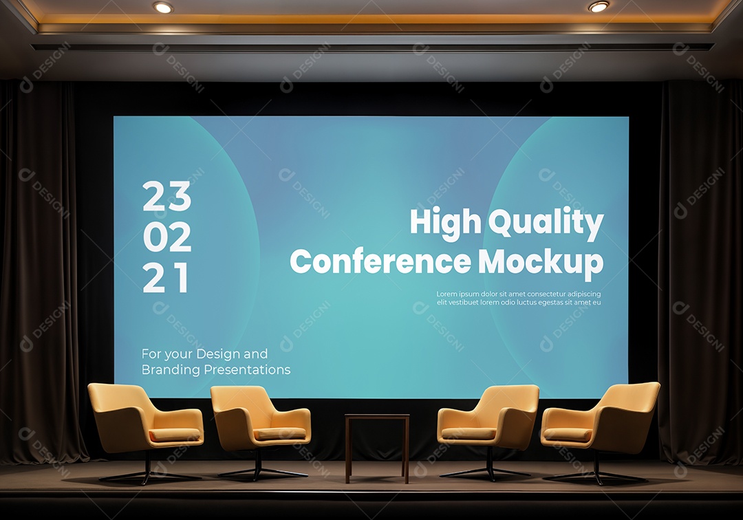 Espaço de Eventos PSD Editável Mockup