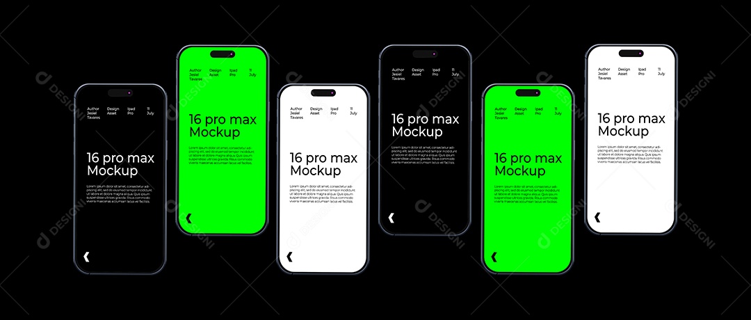 Mockup Celulares PSD Editável