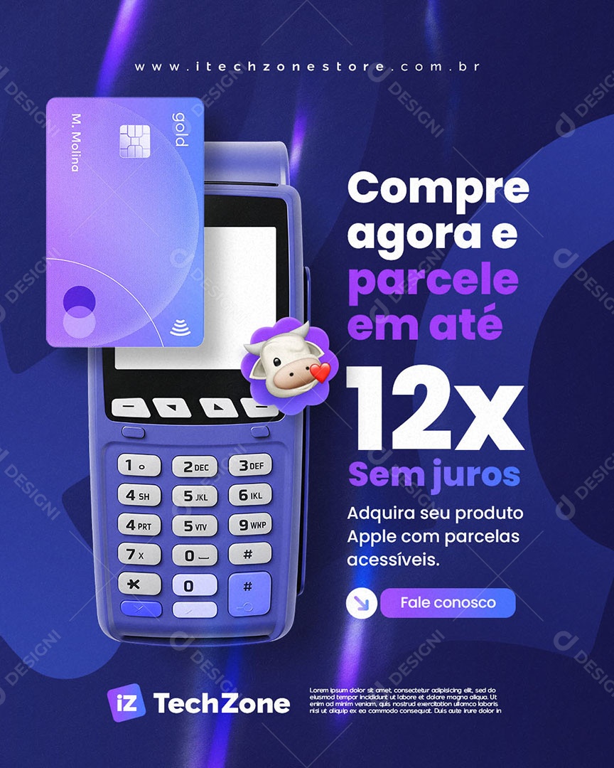 Loja de Celular Compre Agora e Parcele Social Media PSD Editável