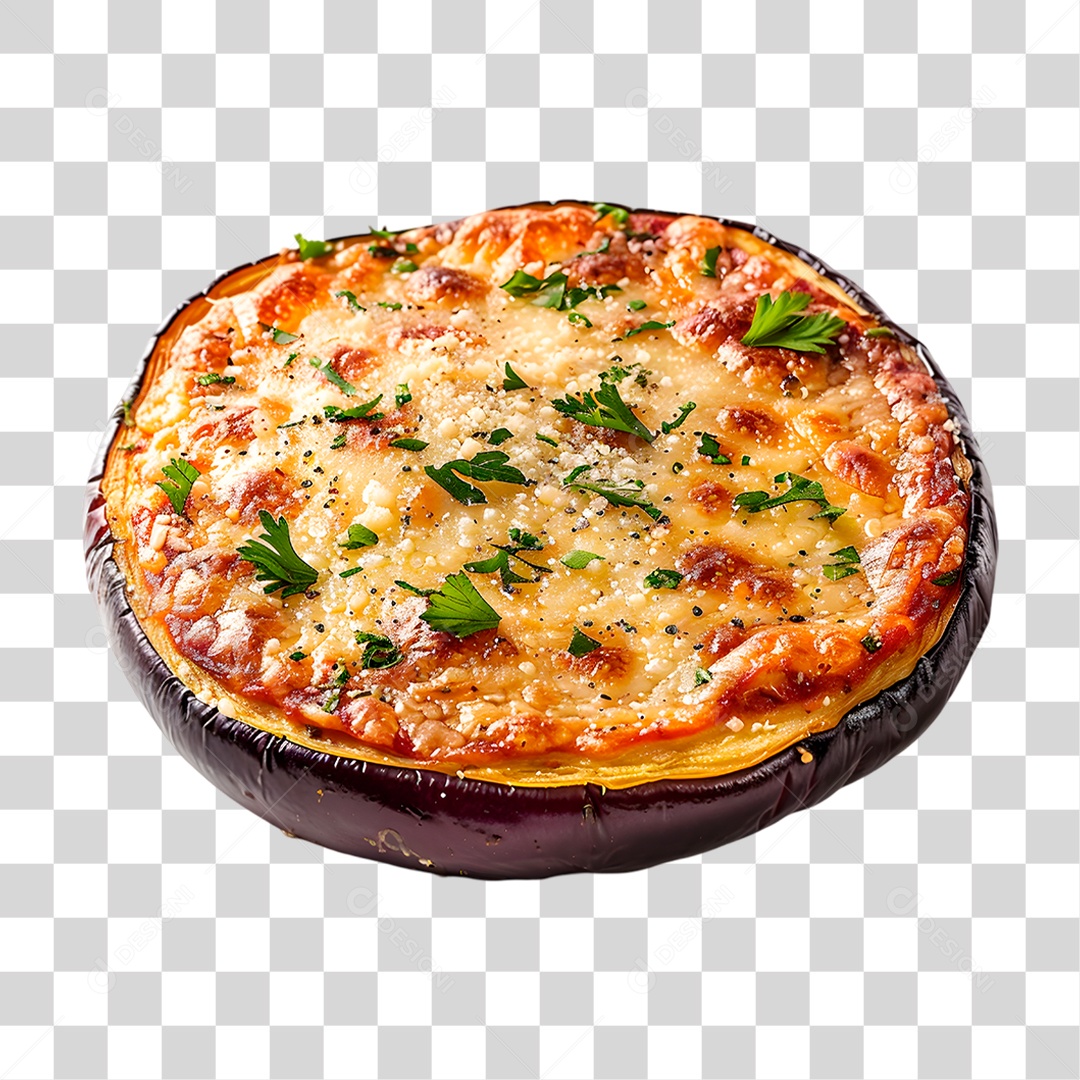 Berinjela Recheada PNG Transparente