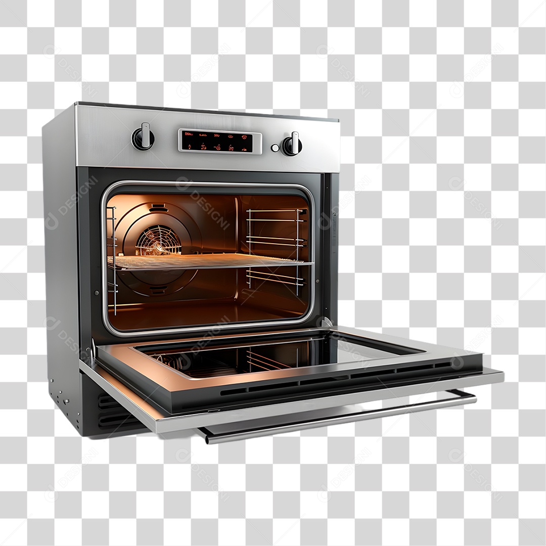 Forno de Porta Aberta PNG Transparente