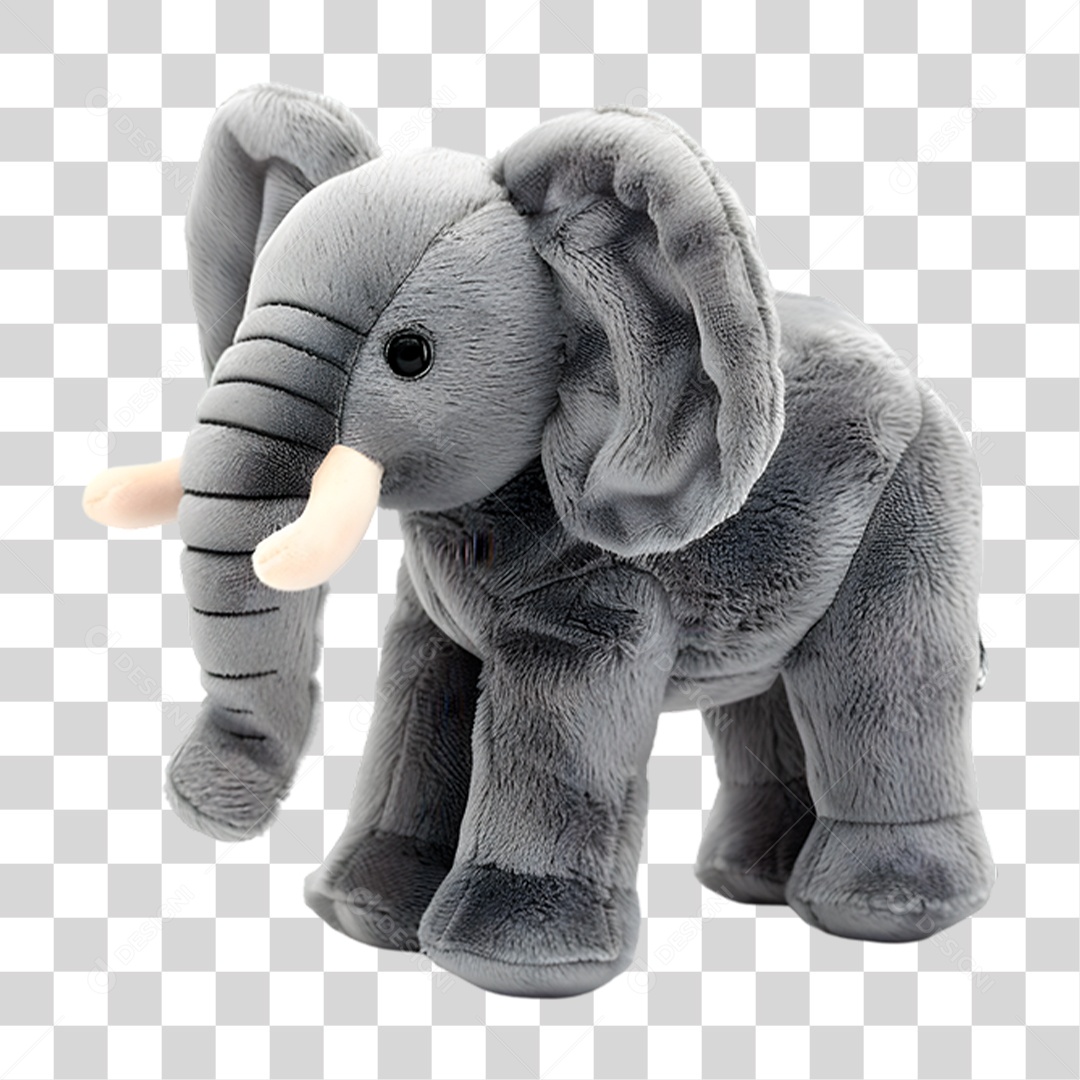Elefante de Pelúcia PNG Transparente