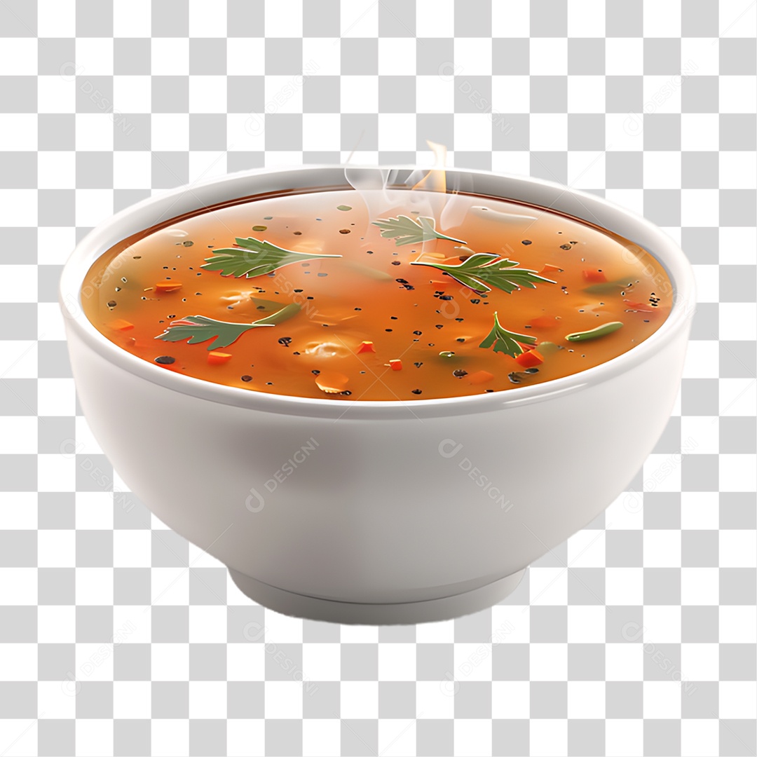 Tigela de Caldo PNG Transparente