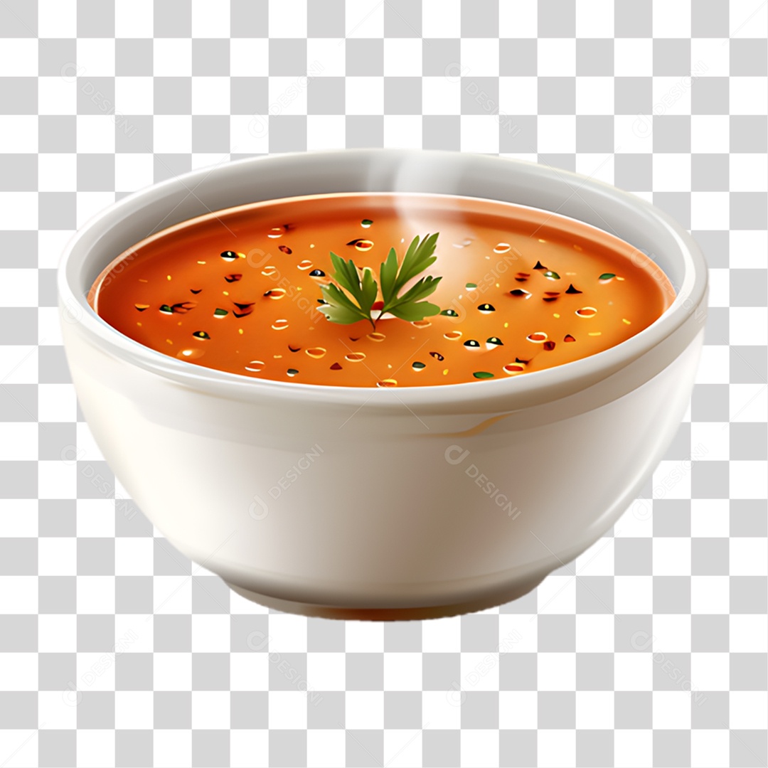 Tigela de Caldo PNG Transparente