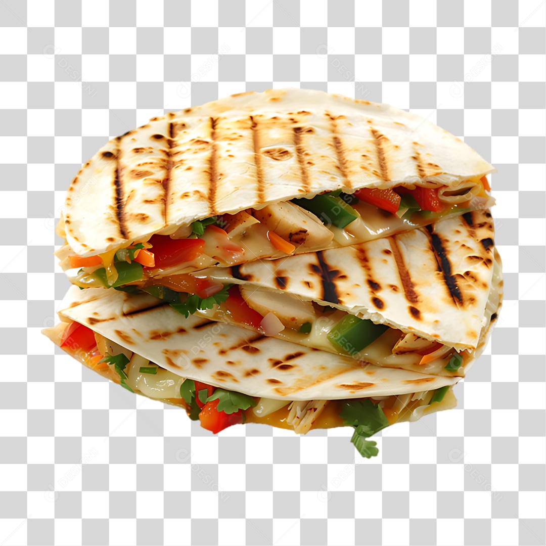 Quesadilla Burrito PNG Transparente