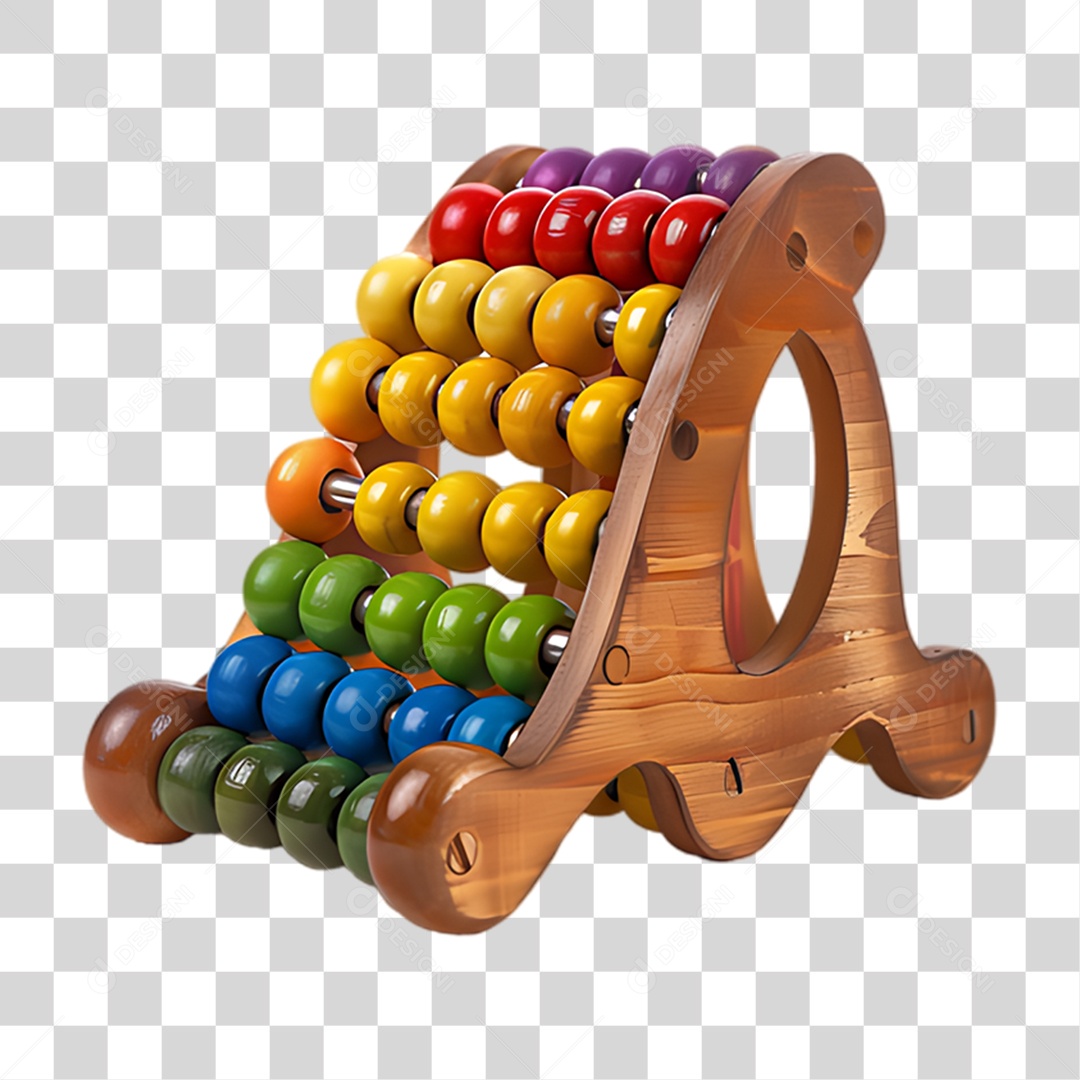 Ábaco de Madeira PNG Transparente