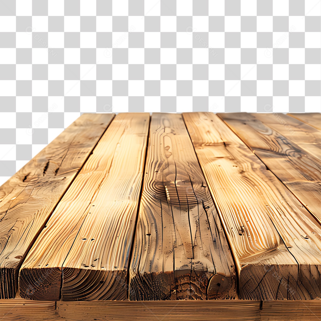 Mesa de Madeira PNG Transparente