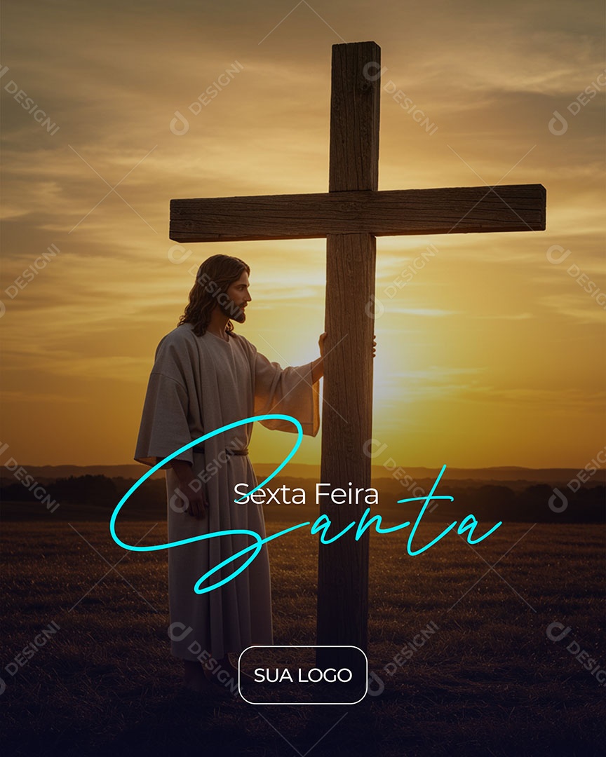 Sexta Feira Santa Social Media PSD Editável