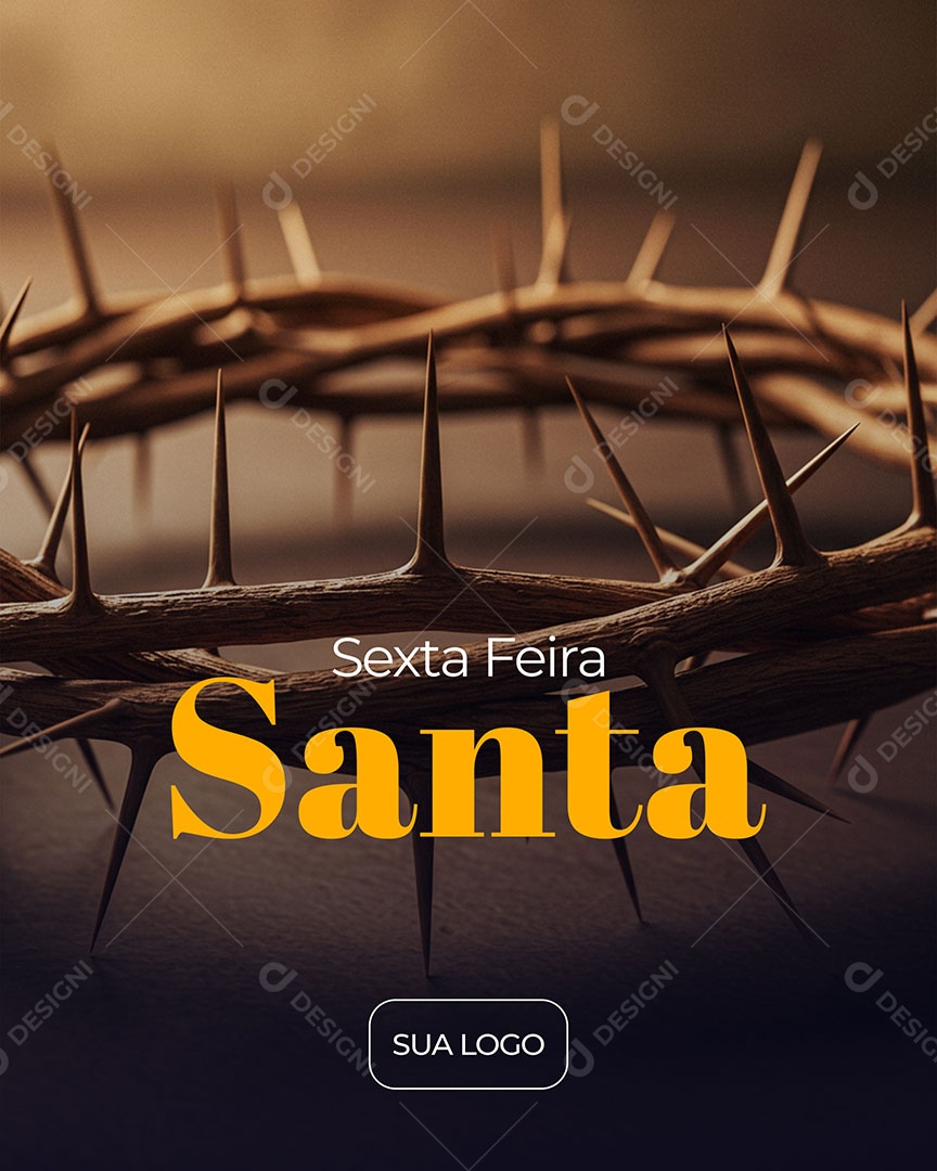Sexta Feira Santa Social Media PSD Editável